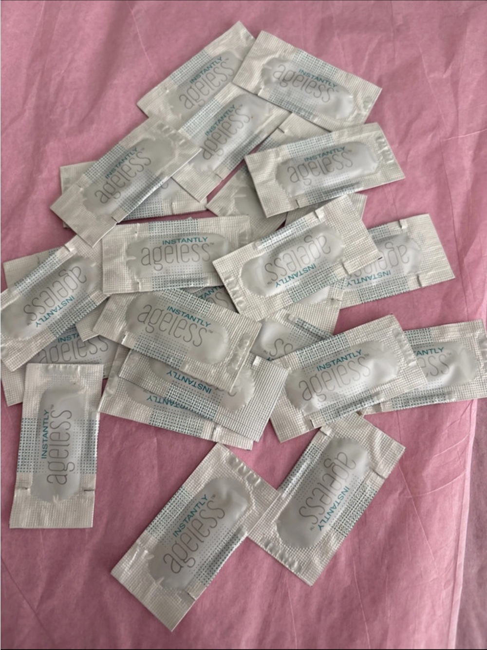 Instax Instantly Ageless Sachet Packets - White and Pink